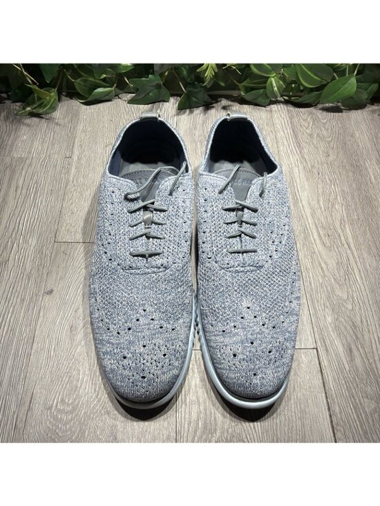 Cole Haan Shoe Mens 14 Blue Original Grand Stitchlite Knit Wingtip Oxford C37195 main image 5